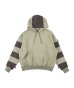 画像1: PHINGERIN (BORDER PATCH HOODIE) GREEN (1)