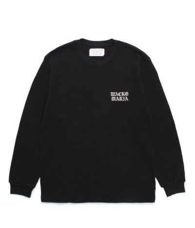 画像1: WACKO MARIA (THERMAL SHIRT TYPE-2) BLACK