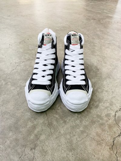 画像1: Maison MIHARA YASUHIRO ("HANK" OG SOLE CANVAS HI TOP SNEAKER) BLACK