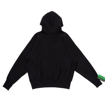 画像2: LQQK STUDIO (SIGNATURE SNAP FLEECE HOODIE) BLACK