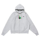 LQQK STUDIO (SIGNATURE FLEECE ZIP HOODIE) ASH