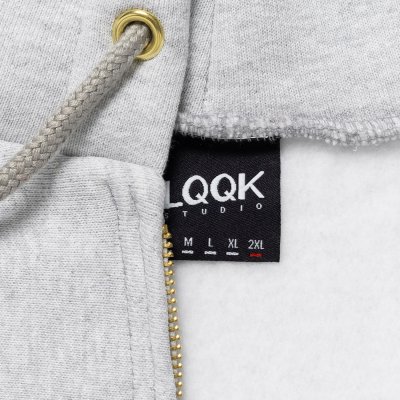 画像5: LQQK STUDIO (SIGNATURE FLEECE ZIP HOODIE) ASH