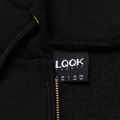 画像5: LQQK STUDIO (SIGNATURE FLEECE ZIP HOODIE) BLACK