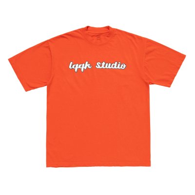 画像1: LQQK STUDIO (SCRIPT LOGO TEE) ORANGE