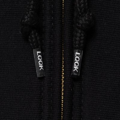 画像4: LQQK STUDIO (SIGNATURE FLEECE ZIP HOODIE) BLACK