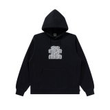 BLACK EYE PATCH (OG LABELS IN SHAPE HOODIE) BLACK