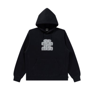 画像1: BLACK EYE PATCH (OG LABELS IN SHAPE HOODIE) BLACK