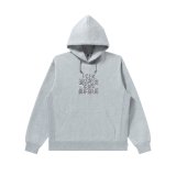 BLACK EYE PATCH (OG LABELS IN SHAPE HOODIE) H.GREY