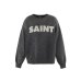 画像1: SAINT Mxxxxxx (CREW SWEAT_SAINT) BLACK (1)