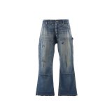 SAINT Mxxxxxx (DOUBLE KNEE DENIM PANTS) BLUE