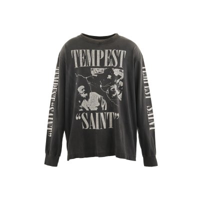 画像1: SAINT Mxxxxxx (LS TEE_TEMPEST) BLACK