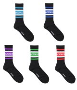 WACKO MARIA (SKATER SOCKS TYPE-1) BLK-5 COLORS