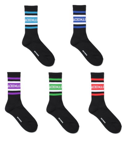 画像1: WACKO MARIA (SKATER SOCKS TYPE-1) BLK-5 COLORS