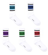 WACKO MARIA (SKATER SOCKS TYPE-1) WHT-5 COLORS