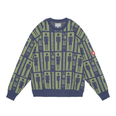 画像1: C.E (CONTENT EXCHANGE KNIT) NAVY