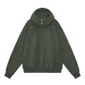 C.E (NECK SNAP FLEECE HOODY) GREEN