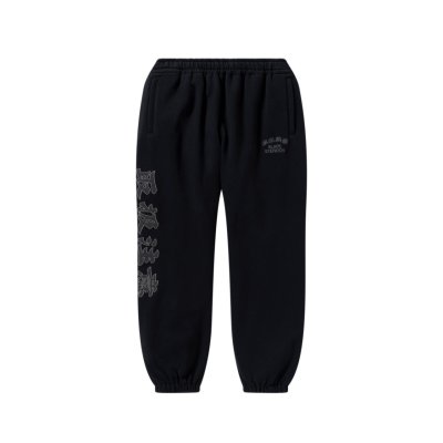 画像1: BLACK EYE PATCH (HWC COLLEGE SWEAT PANTS) BLACK