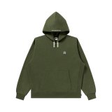 BLACK EYE PATCH (SMALL OG LABEL HEAVYWEIGHT HOODIE) OLIVE