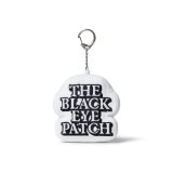 BLACK EYE PATCH (OG LABEL CUSHION KEY CHAIN) WHITE