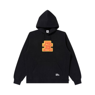 画像1: BLACK EYE PATCH (SUPPAIMAN OG LABEL HOODIE) BLACK