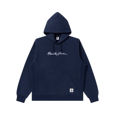 画像1: BLACK EYE PATCH (AUTOGRAPH LOGO HOODIE) NAVY