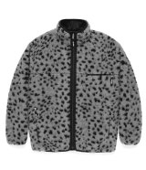 WACKO MARIA (REVERSIBLE LEOPARD BOA JACKET) GRAY