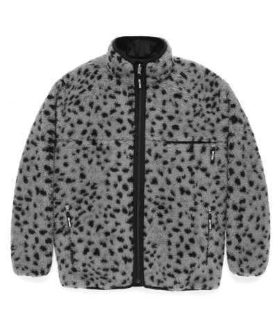 画像1: WACKO MARIA (REVERSIBLE LEOPARD BOA JACKET) GRAY