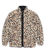 WACKO MARIA (REVERSIBLE LEOPARD BOA JACKET) WHITE