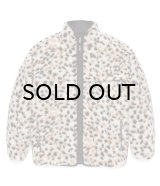 WACKO MARIA (REVERSIBLE LEOPARD BOA JACKET) WHITE