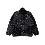 BLACK EYE PATCH (OG LABEL PAISLEY FLEECE PULLOVER) BLACK