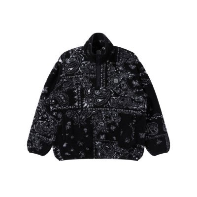 画像1: BLACK EYE PATCH (OG LABEL PAISLEY FLEECE PULLOVER) BLACK