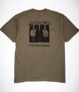 FUCKING AWESOME (A Broken System Short Sleeve Tee) OLIVE