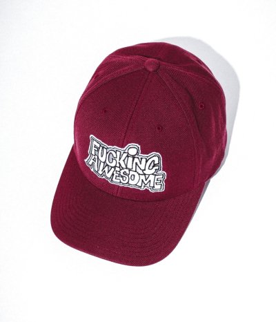 画像1: FUCKING AWESOME (PBS Logo Snapback) MAROON