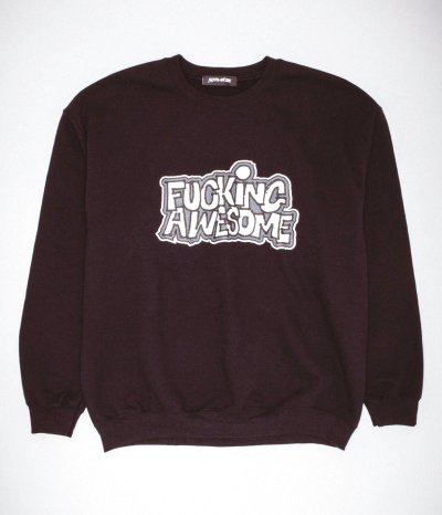 画像1: FUCKING AWESOME (PBS Crewneck) BLACK