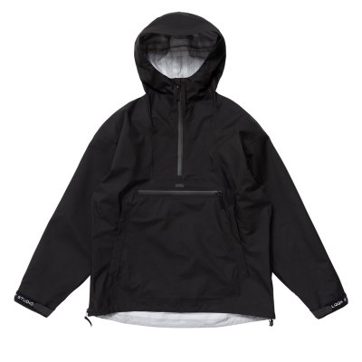 画像1: LQQK STUDIO (NYLON PULLOVER JACKET) BLACK