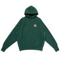 LQQK STUDIO (SIGNATURE SNAP FLEECE HOODIE) F.GREEN