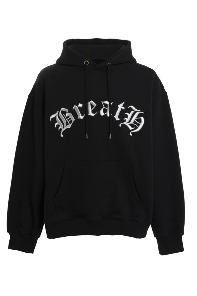 画像1: BREATH (OLD ENGLISH LOGO HOODIE) BLACK