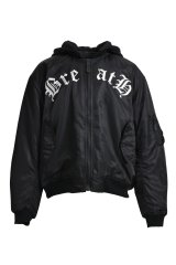 BREATH (x F.M.C.D 3WAY OLD ENGLISH LOGO BOMBER JACKET) BLACK