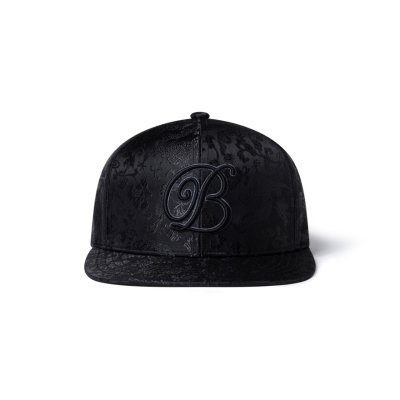 画像1: BLACK EYE PATCH (B EMBLEM DRAGON TEXTILE CAP) BLACK