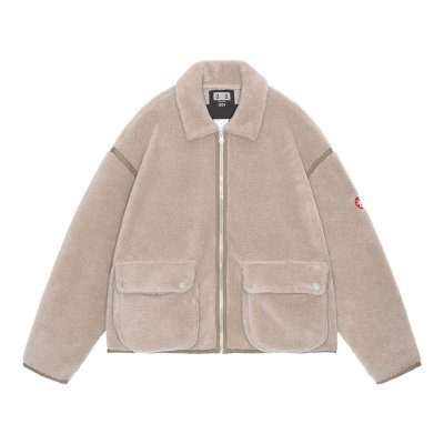 画像1: C.E (COLLARED BOA ZIP UP) KHAKI