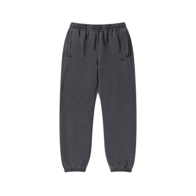 画像1: BLACK EYE PATCH (SMALL OG LABEL PIGMENT DYDED SWEAT PANTS) BLACK