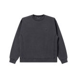 BLACK EYE PATCH (SMALL OG LABEL PIGMENT DYDED CREW SWEAT) BLACK