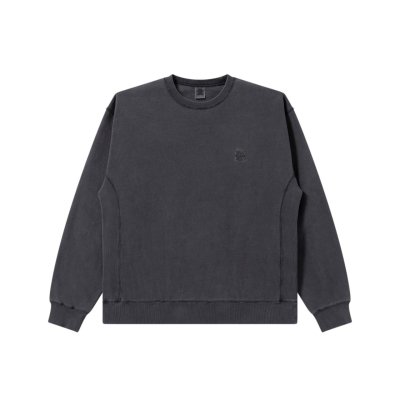 画像1: BLACK EYE PATCH (SMALL OG LABEL PIGMENT DYDED CREW SWEAT) BLACK