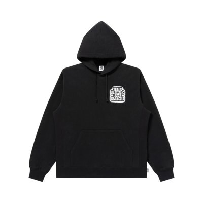 画像1: BLACK EYE PATCH (SPRAYED OG LABEL HOODIE) BLACK