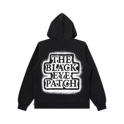 画像2: BLACK EYE PATCH (SPRAYED OG LABEL HOODIE) BLACK