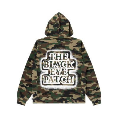 画像2: BLACK EYE PATCH (SPRAYED OG LABEL HOODIE) CAMO