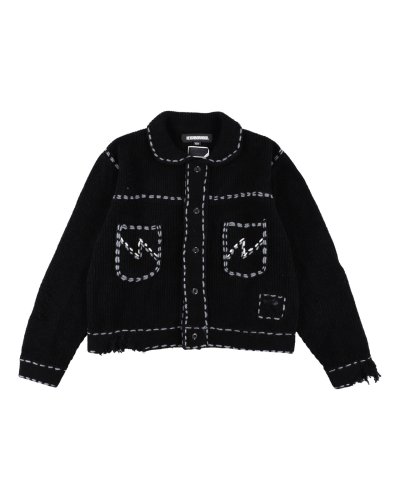 画像1: PHINGERIN x NEIGHBORHOOD (PG1 SAVAGE KNIT) BLACK