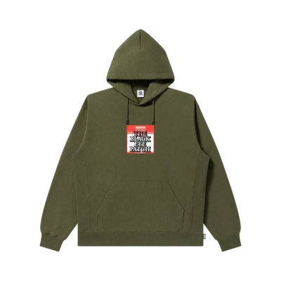 画像1: BLACK EYE PATCH (DO NOT REMOVE LABEL HOODIE) OLIVE