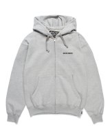 WACKO MARIA (HEAVY WEIGHT FULL ZIP HOODED SWEAT SHIRT) GRAY