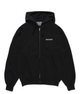 WACKO MARIA (HEAVY WEIGHT FULL ZIP HOODED SWEAT SHIRT) BLACK